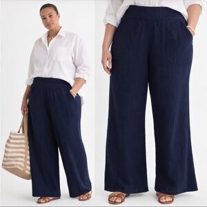 Vineyard Vines Navy Wide Leg Pants